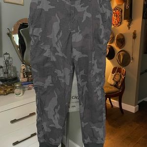 Prana Gray Camo Track Pants